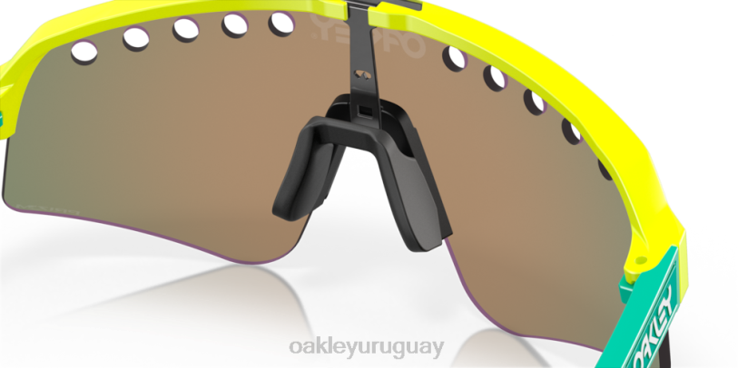 Oakley barrido sutro lite (ventilado) XT4H233 gafas Lentes prizm ruby, montura amarilla pelota de tenis