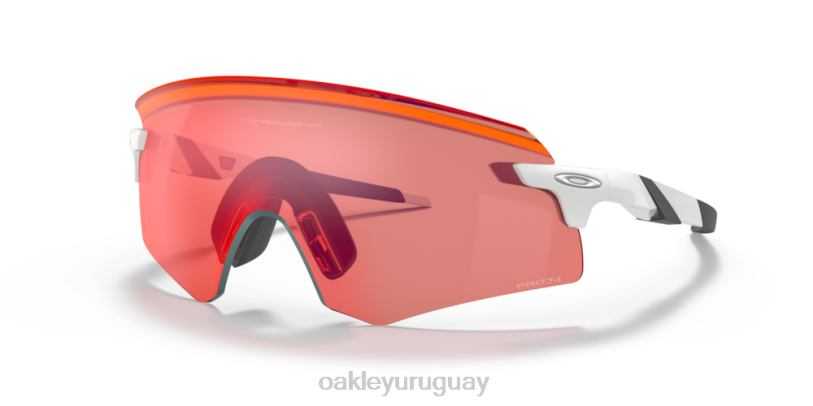 Oakley codificador (ajuste de puente bajo) XT4H1057 gafas Lentes Prizm Field, montura blanca pulida.