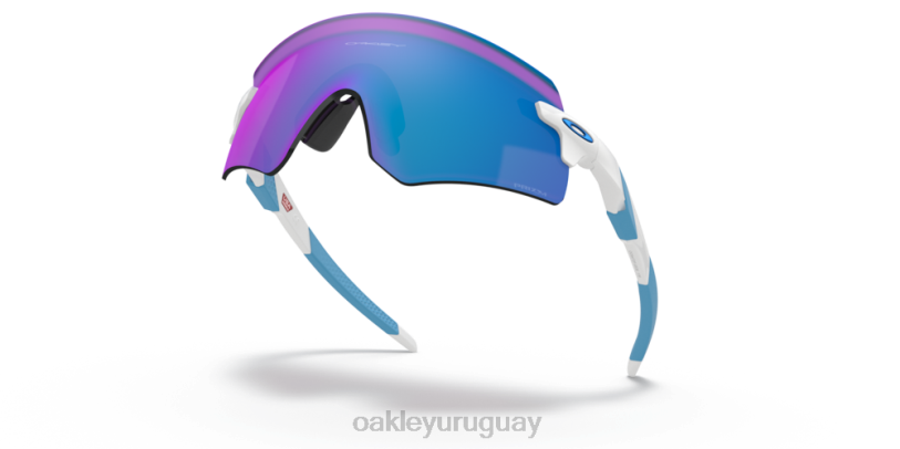 Oakley codificador (ajuste de puente bajo) XT4H1060 gafas Lentes Prizm de zafiro, montura blanca pulida.