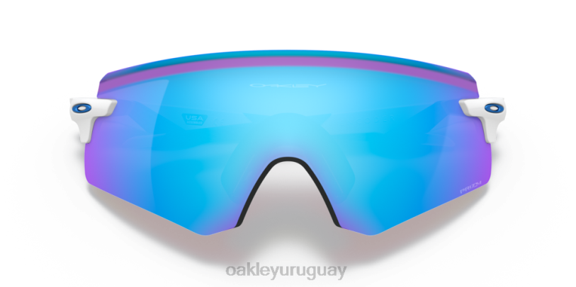 Oakley codificador (ajuste de puente bajo) XT4H1060 gafas Lentes Prizm de zafiro, montura blanca pulida.