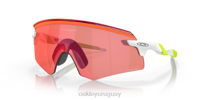 Oakley codificador (ajuste de puente bajo) XT4H1065 gafas Lentes Prizm Field, montura blanca mate.