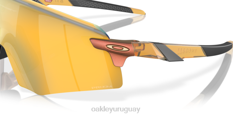 Oakley codificador (ajuste de puente bajo) descubre la colección XT4H1070 gafas Lentes prizm 24k, montura curry claro transparente