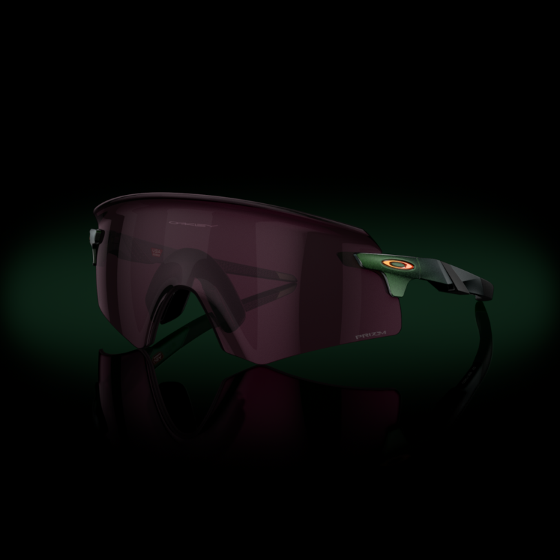 Oakley colección ascendiente del codificador XT4H1053 gafas Lentes prizm road negras, montura verde espectro gamma