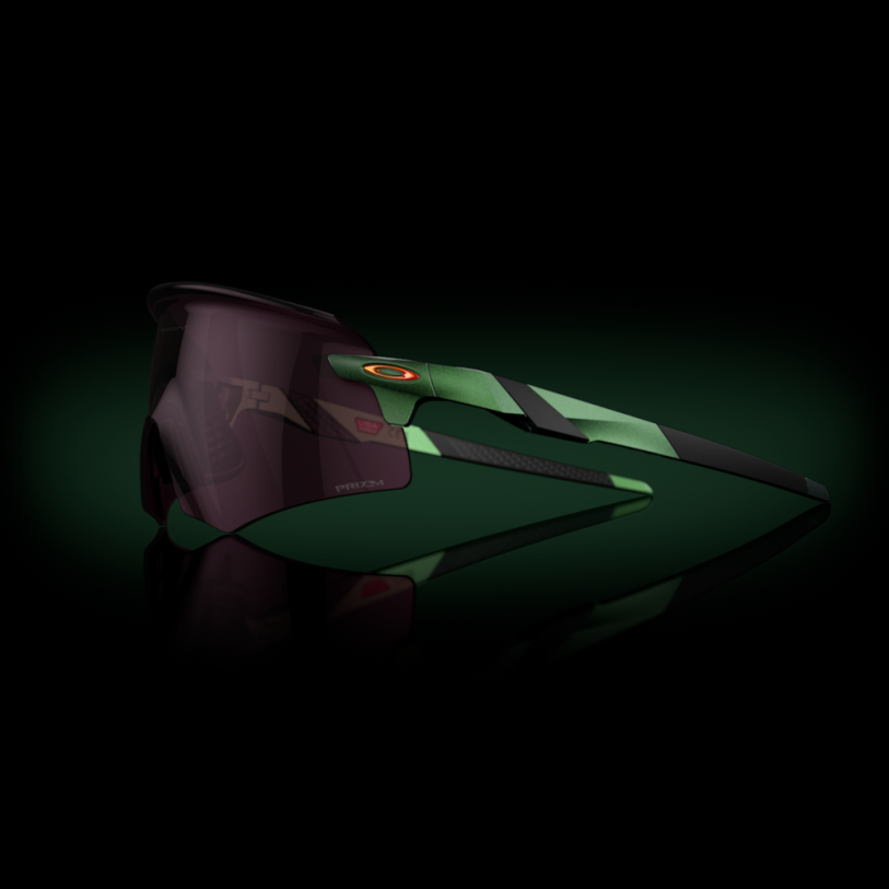 Oakley colección ascendiente del codificador XT4H1053 gafas Lentes prizm road negras, montura verde espectro gamma