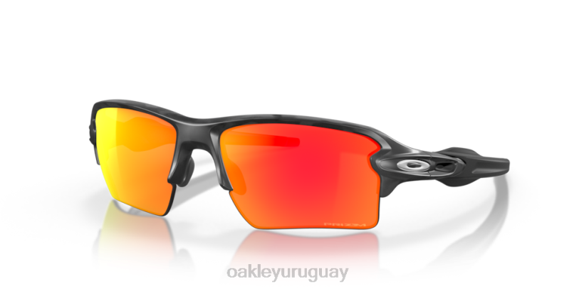 Oakley colección de camuflaje negro flak 2.0 xl XT4H134 gafas Lentes Prizm Ruby, montura camo negra.