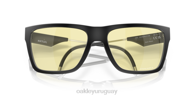 Oakley colección de juegos nxtlvl XT4H828 gafas Lentes prizm gaming, montura negra satinada