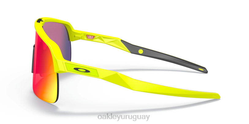 Oakley colección sutro lite (ajuste de puente bajo) amarillo neón XT4H995 gafas Lentes prizm road, montura amarilla pelota de tenis