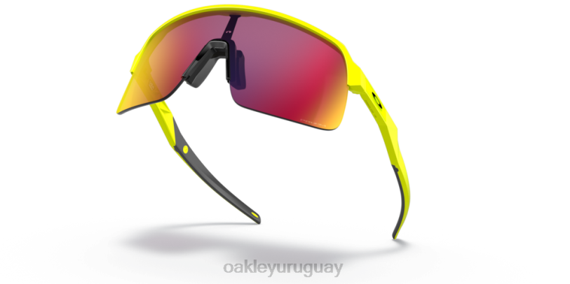 Oakley colección sutro lite (ajuste de puente bajo) amarillo neón XT4H995 gafas Lentes prizm road, montura amarilla pelota de tenis