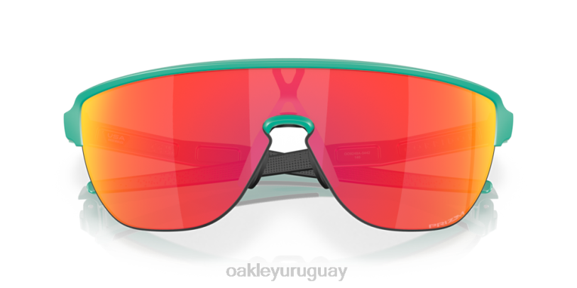 Oakley corredor (ajuste de puente bajo) XT4H168 gafas lentes prizm ruby, montura celeste mate
