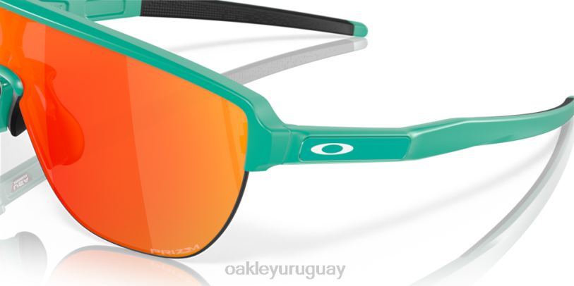 Oakley corredor (ajuste de puente bajo) XT4H168 gafas lentes prizm ruby, montura celeste mate