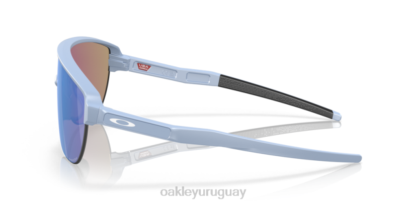 Oakley corredor (ajuste de puente bajo) XT4H169 gafas Lentes Prizm de zafiro, marco mate lavado a la piedra.