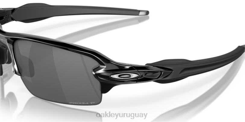 Oakley flak 2.0 (ajuste de puente bajo) XT4H868 gafas lentes prizm polarizadas negras, montura negra pulida
