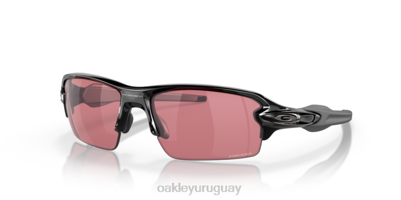 Oakley flak 2.0 (ajuste de puente bajo) XT4H870 gafas Lentes Prizm Dark Golf, montura negra pulida.