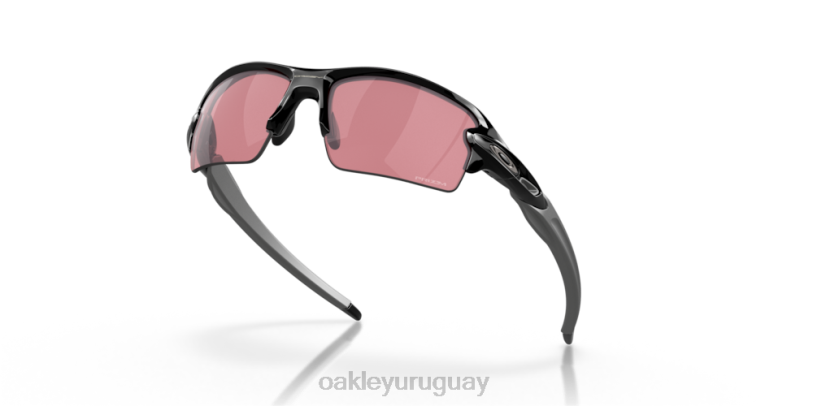 Oakley flak 2.0 (ajuste de puente bajo) XT4H870 gafas Lentes Prizm Dark Golf, montura negra pulida.