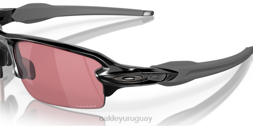 Oakley flak 2.0 (ajuste de puente bajo) XT4H870 gafas Lentes Prizm Dark Golf, montura negra pulida.