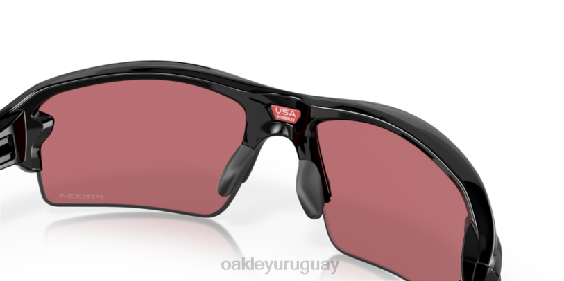 Oakley flak 2.0 (ajuste de puente bajo) XT4H870 gafas Lentes Prizm Dark Golf, montura negra pulida.