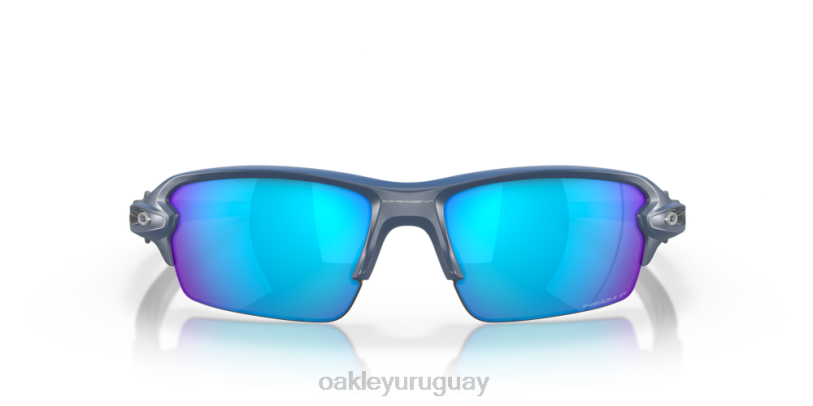 Oakley flak 2.0 (ajuste de puente bajo) XT4H875 gafas lentes polarizadas prizm sapphire, montura poseidon mate