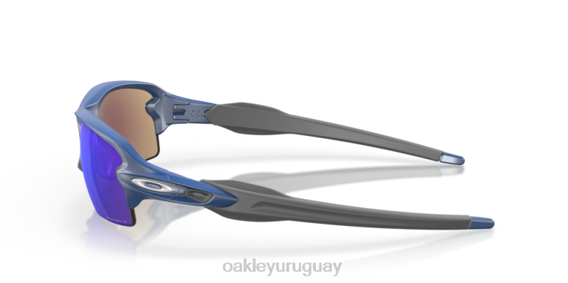 Oakley flak 2.0 (ajuste de puente bajo) XT4H875 gafas lentes polarizadas prizm sapphire, montura poseidon mate