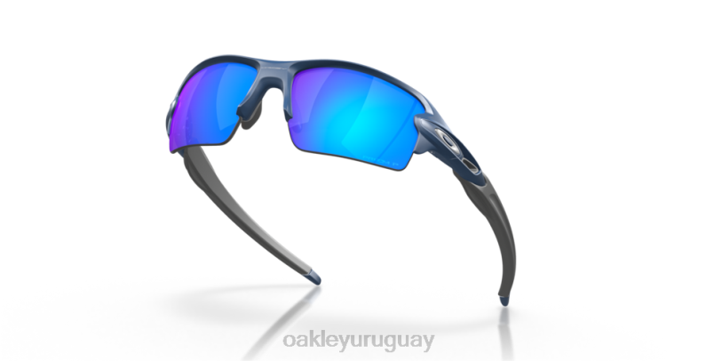 Oakley flak 2.0 (ajuste de puente bajo) XT4H875 gafas lentes polarizadas prizm sapphire, montura poseidon mate