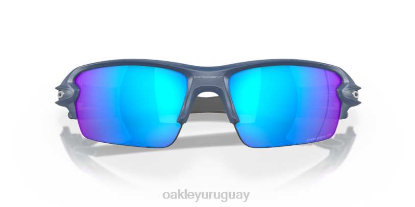 Oakley flak 2.0 (ajuste de puente bajo) XT4H875 gafas lentes polarizadas prizm sapphire, montura poseidon mate