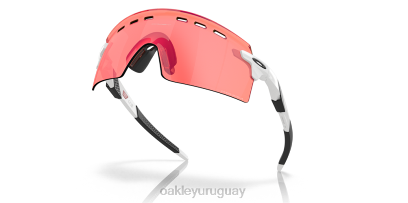 Oakley huelga del codificador XT4H766 gafas Lentes Prizm Field, montura blanca pulida.