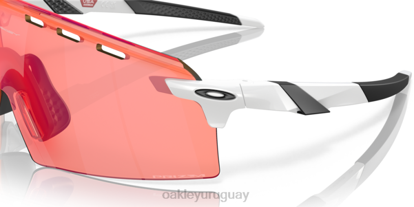 Oakley huelga del codificador XT4H766 gafas Lentes Prizm Field, montura blanca pulida.