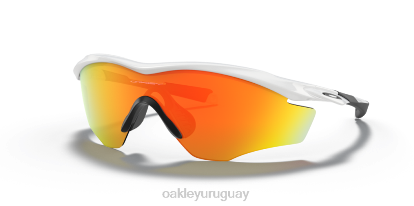 Oakley marco m2 xl XT4H175 gafas Lentes Fire Iridium, montura blanca pulida.