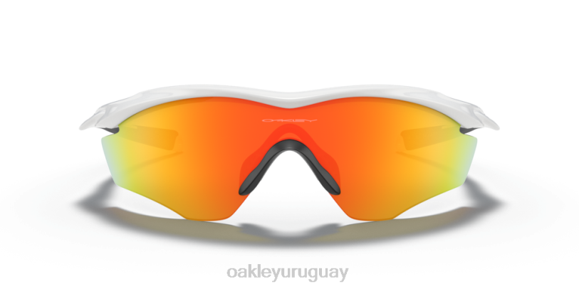 Oakley marco m2 xl XT4H175 gafas Lentes Fire Iridium, montura blanca pulida.