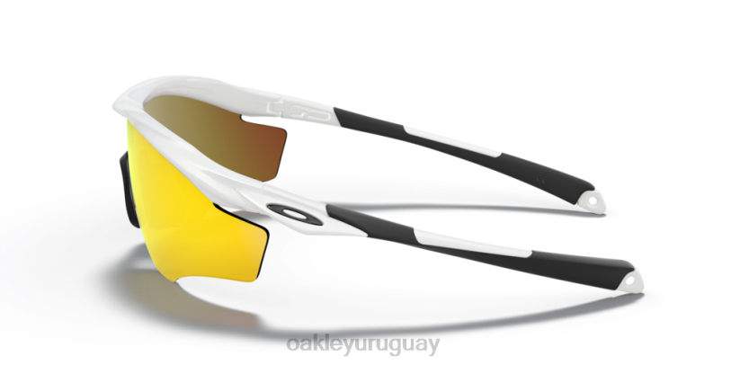 Oakley marco m2 xl XT4H175 gafas Lentes Fire Iridium, montura blanca pulida.