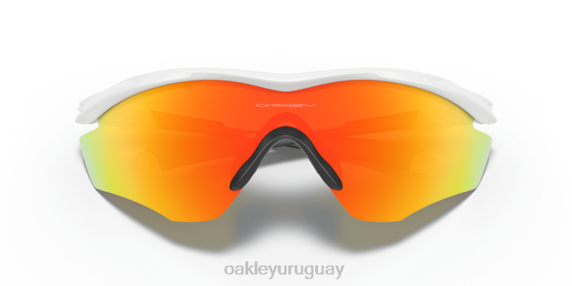 Oakley marco m2 xl XT4H175 gafas Lentes Fire Iridium, montura blanca pulida.