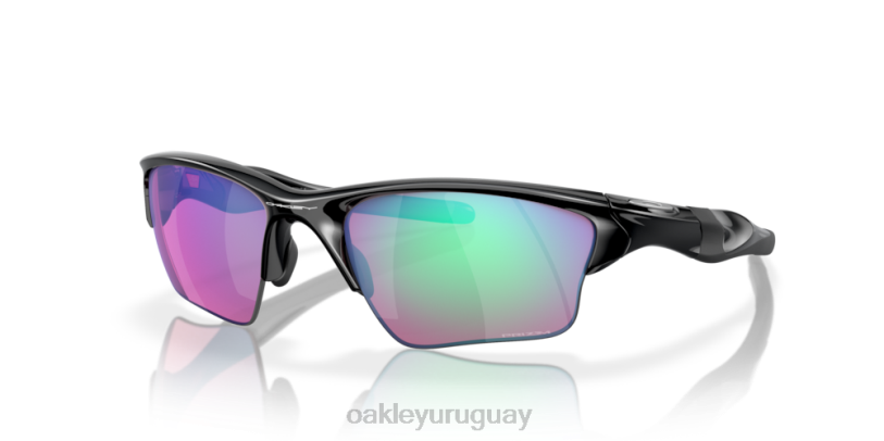 Oakley media chaqueta 2.0 xl XT4H416 gafas Lentes Prizm Golf, montura negra pulida.