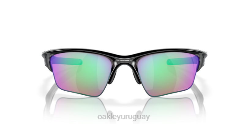 Oakley media chaqueta 2.0 xl XT4H416 gafas Lentes Prizm Golf, montura negra pulida.