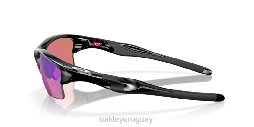 Oakley media chaqueta 2.0 xl XT4H416 gafas Lentes Prizm Golf, montura negra pulida.