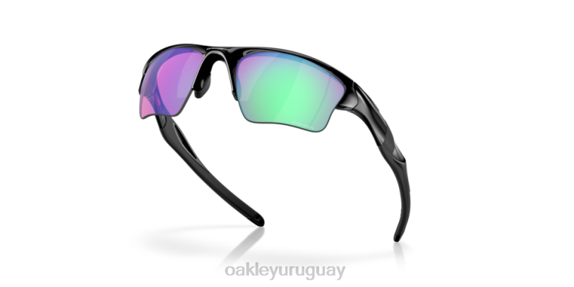 Oakley media chaqueta 2.0 xl XT4H416 gafas Lentes Prizm Golf, montura negra pulida.