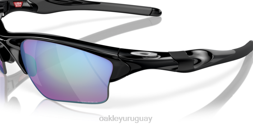 Oakley media chaqueta 2.0 xl XT4H416 gafas Lentes Prizm Golf, montura negra pulida.