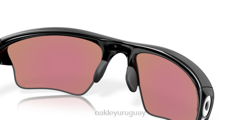 Oakley media chaqueta 2.0 xl XT4H416 gafas Lentes Prizm Golf, montura negra pulida.