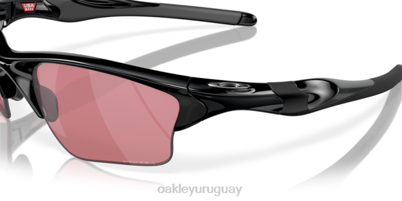 Oakley media chaqueta 2.0 xl XT4H417 gafas Lentes Prizm Dark Golf, montura negra pulida.
