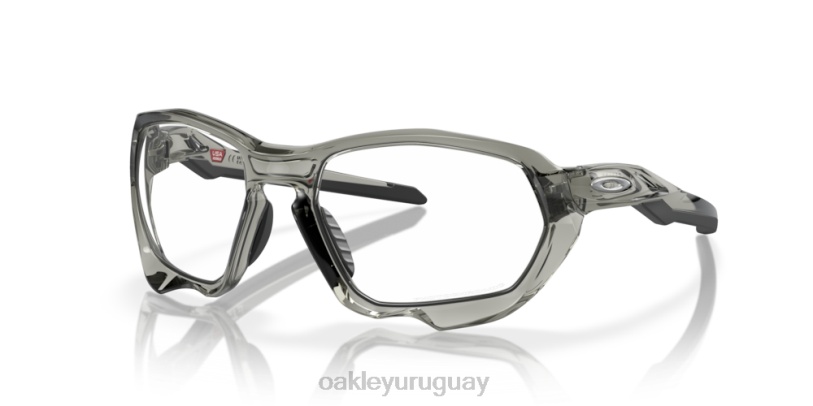 Oakley plazma (ajuste de puente bajo) XT4H585 gafas Lentes fotocromáticas de iridio de transparente a negro, montura de tinta gris