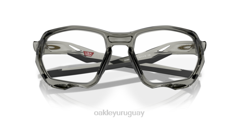 Oakley plazma (ajuste de puente bajo) XT4H585 gafas Lentes fotocromáticas de iridio de transparente a negro, montura de tinta gris