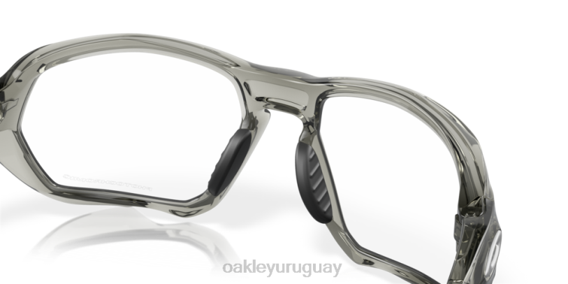 Oakley plazma (ajuste de puente bajo) XT4H585 gafas Lentes fotocromáticas de iridio de transparente a negro, montura de tinta gris