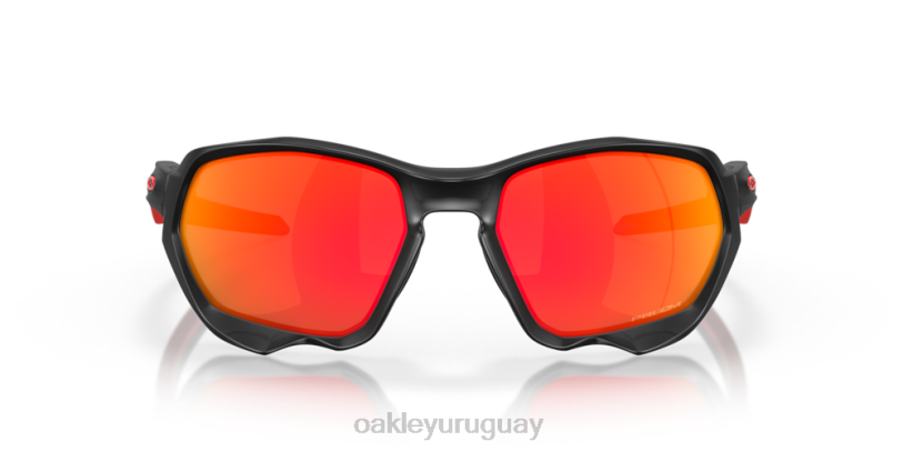 Oakley plazma (ajuste de puente bajo) XT4H590 gafas Lentes Prizm Ruby, montura tinta negra mate.