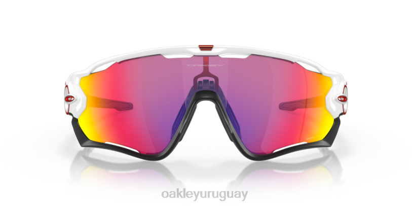Oakley quebrador de fauces XT4H399 gafas Lentes Prizm Road, montura blanca pulida.