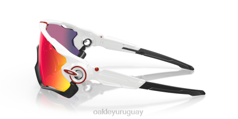 Oakley quebrador de fauces XT4H399 gafas Lentes Prizm Road, montura blanca pulida.