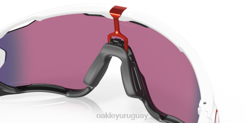Oakley quebrador de fauces XT4H399 gafas Lentes Prizm Road, montura blanca pulida.