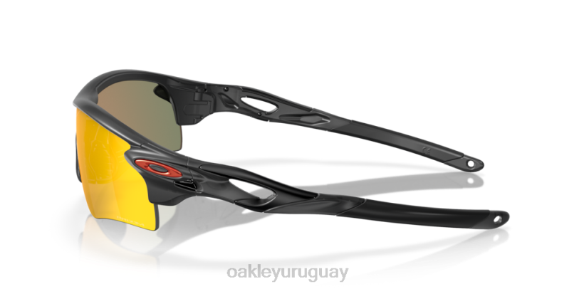 Oakley ruta de bloqueo de radar (ajuste de puente bajo) XT4H706 gafas Lentes Prizm Ruby, montura tinta negra mate.