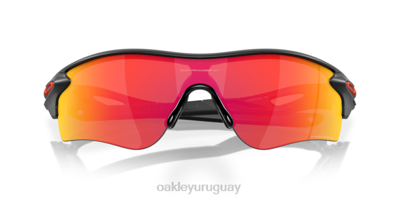Oakley ruta de bloqueo de radar (ajuste de puente bajo) XT4H706 gafas Lentes Prizm Ruby, montura tinta negra mate.