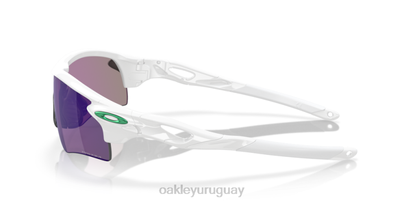 Oakley ruta de bloqueo de radar (ajuste de puente bajo) XT4H707 gafas lentes prizm jade, montura blanca pulida