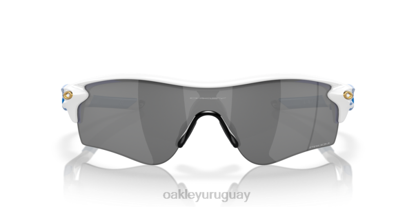 Oakley ruta de bloqueo de radar (ajuste de puente bajo) XT4H709 gafas lentes prizm negras, montura blanca pulida