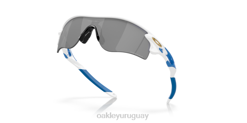 Oakley ruta de bloqueo de radar (ajuste de puente bajo) XT4H709 gafas lentes prizm negras, montura blanca pulida