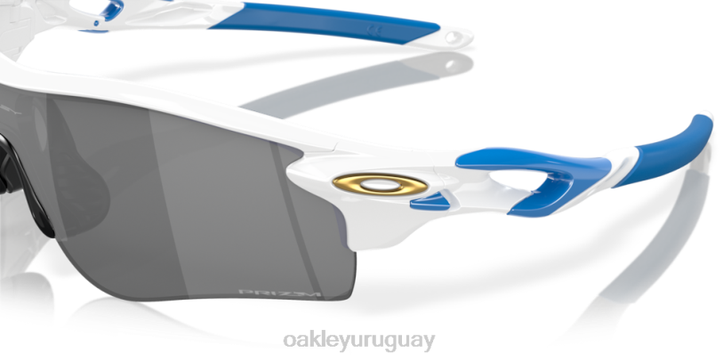 Oakley ruta de bloqueo de radar (ajuste de puente bajo) XT4H709 gafas lentes prizm negras, montura blanca pulida